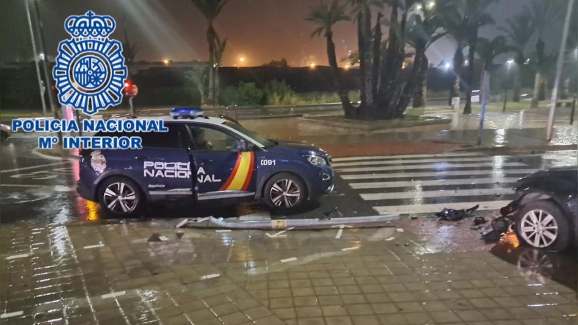 El coche fue interceptado en la avenida de Elche de Alicante 