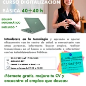 Curso Digitalización Básica 40+40 h Curso Digitalización Básica 40+40 h