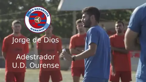Jorge de Dios, adestrador do Ourense Jorge de Dios, adestrador do Ourense
