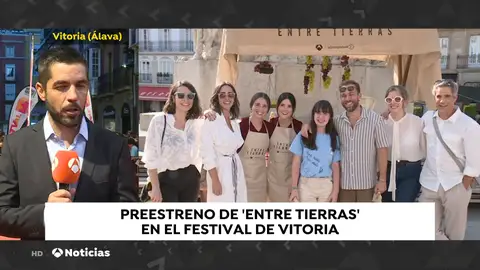 Megan Montaner y Unax Ugalde presentan 'Entre tierras' en el FesTVal de Vitoria