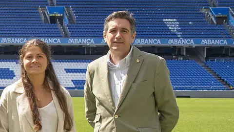 Michelle Clemente Escotet y David Villasuso Deportivo de La Coruña