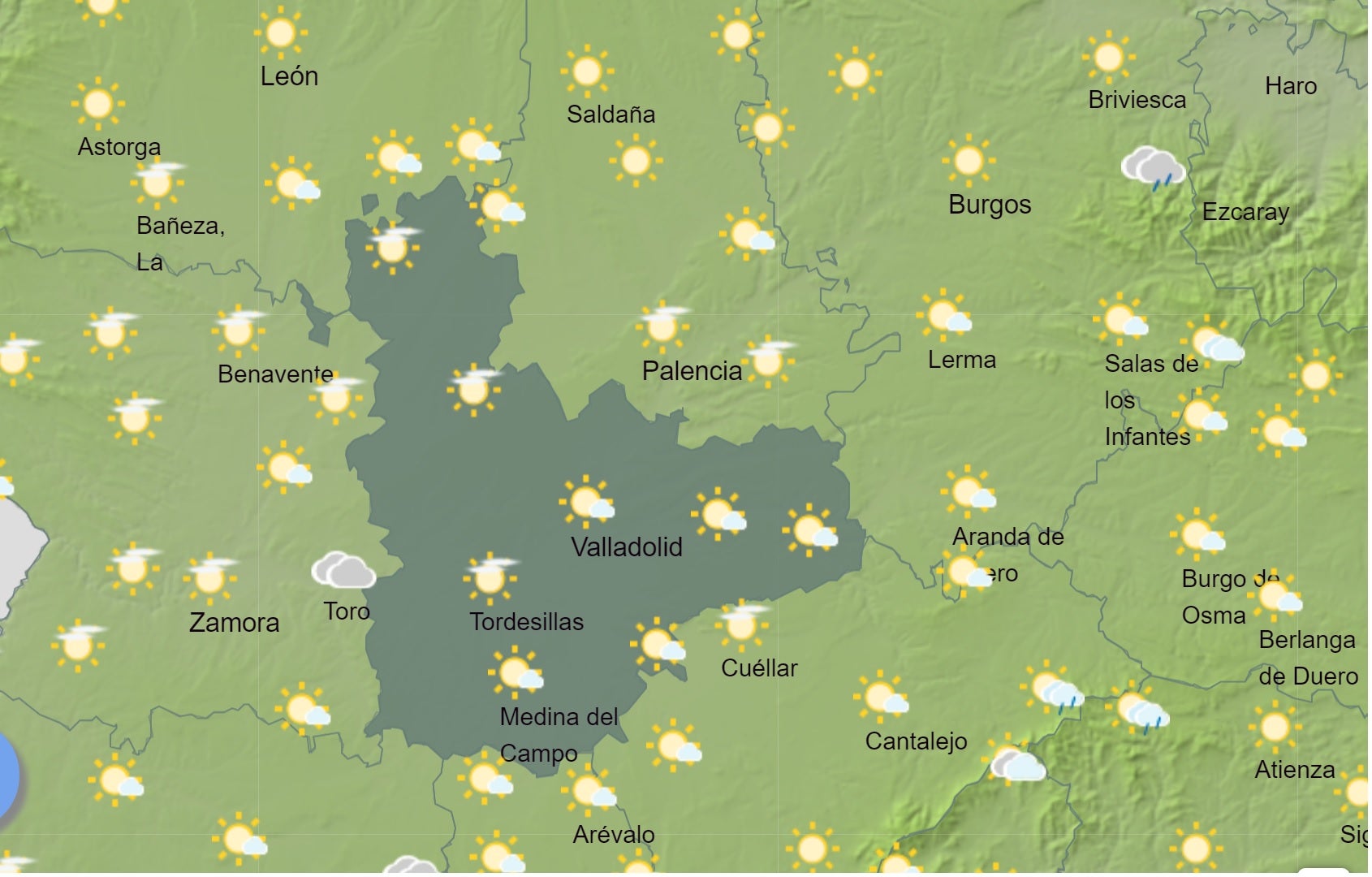 El Tiempo para las próximas horas El Tiempo para las próximas horas