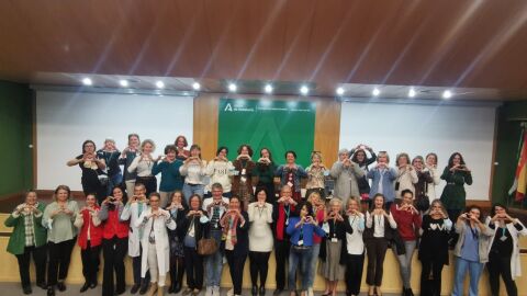 Foto de grupo de los voluntarios del Hospital Costa del Sol