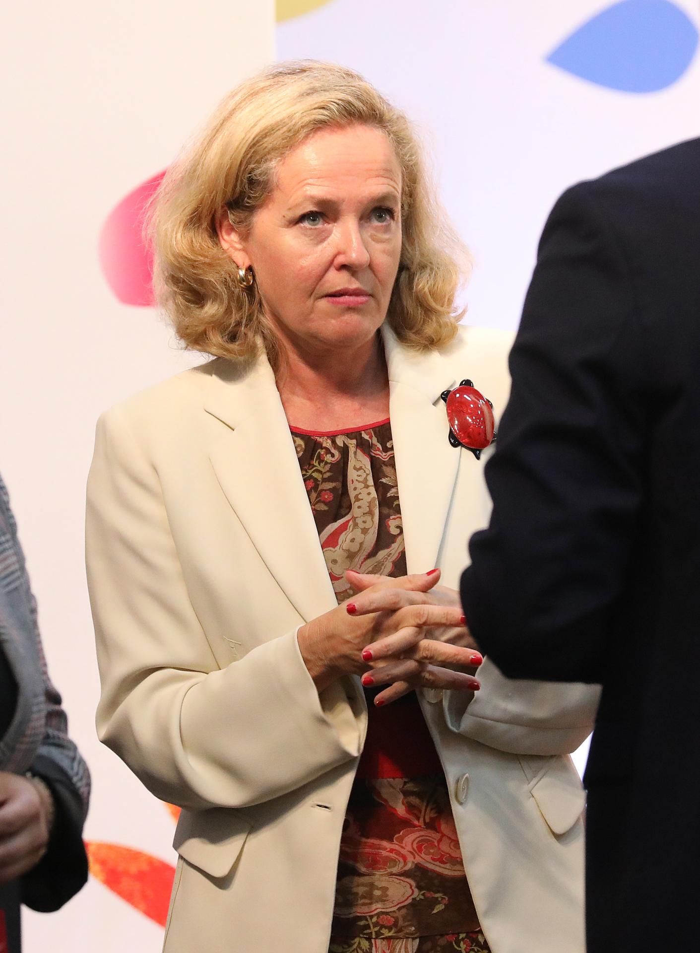Nadia Calviño dice que la amnistía "no está sobre la mesa en este momento" Nadia Calviño dice que la amnistía "no está sobre la mesa en este momento"
