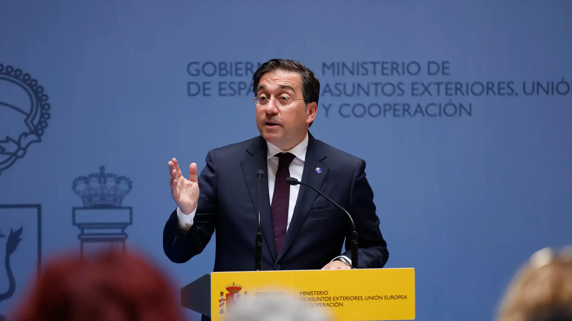 Imagen del ministro de Asuntos Exteriores, Unión Europea y Cooperación en funciones, José Manuel Albares.
