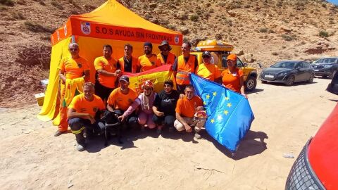 Voluntarios de las islas desplazados a Marruecos tras el terremoto