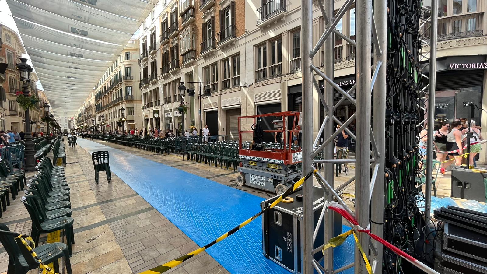 Calle Larios ultima los preparativos para acoger este fin de semana la primera jornada de la Pasarela Larios 2023 Calle Larios ultima los preparativos para acoger este fin de semana la primera jornada de la Pasarela Larios 2023
