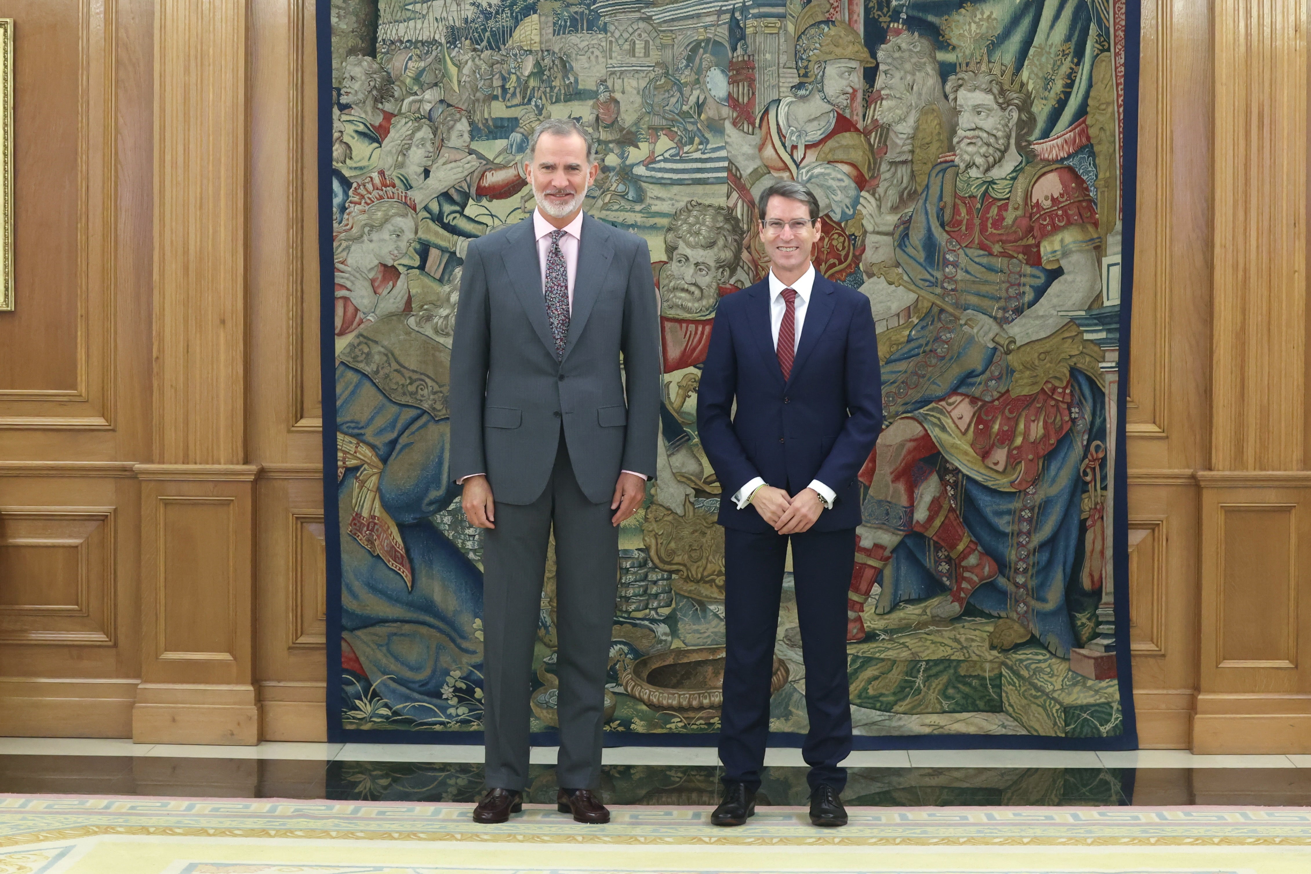 Felipe VI recibe a Gonzalo Capellán Felipe VI recibe a Gonzalo Capellán