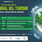 Orihuela apuesta por rutas y visitas especiales y novedosas para conmemorar el Día Mundial del Turismo Orihuela apuesta por rutas y visitas especiales y novedosas para conmemorar el Día Mundial del Turismo