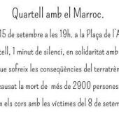 El Ayuntamiento de Quartell convoca un minuto de silencio por el terremoto de Marruecos