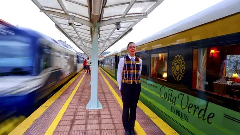 Tren/Costa verde Un tren para que descubrir la España Verde. Una ruta desde Santiago a Bilbao donde podremos disfrutar del placer de viajar sin prisas y con buena gastronomía