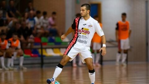 David Álvarez, jugador de ElPozo Murcia, durante un partido. Septiembre 2023