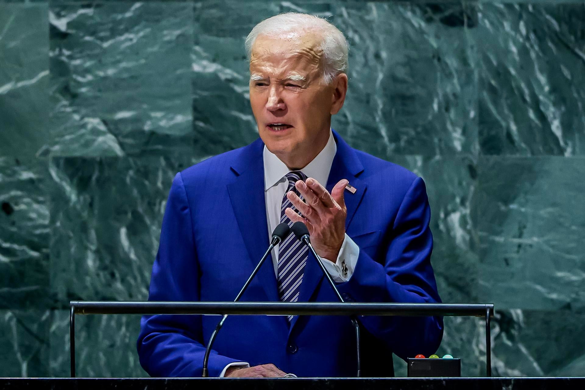 Biden afirma ante la ONU que ningún país estará seguro si Ucrania cede ante Rusia Biden afirma ante la ONU que ningún país estará seguro si Ucrania cede ante Rusia