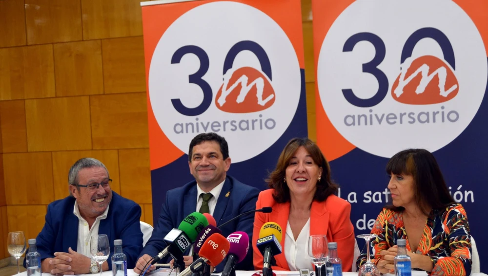 Castro, Valverde, Fernández y Torrijos durante la rueda de prensa