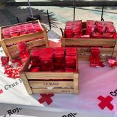 Stand de Cruz Roja Ceuta por el Día Mundial del Alzheimer