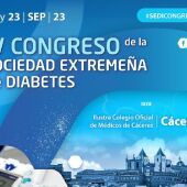 Cáceres acoge el próximo fin de semana el IV Congreso de la Sociedad Extremeña de Diabetes