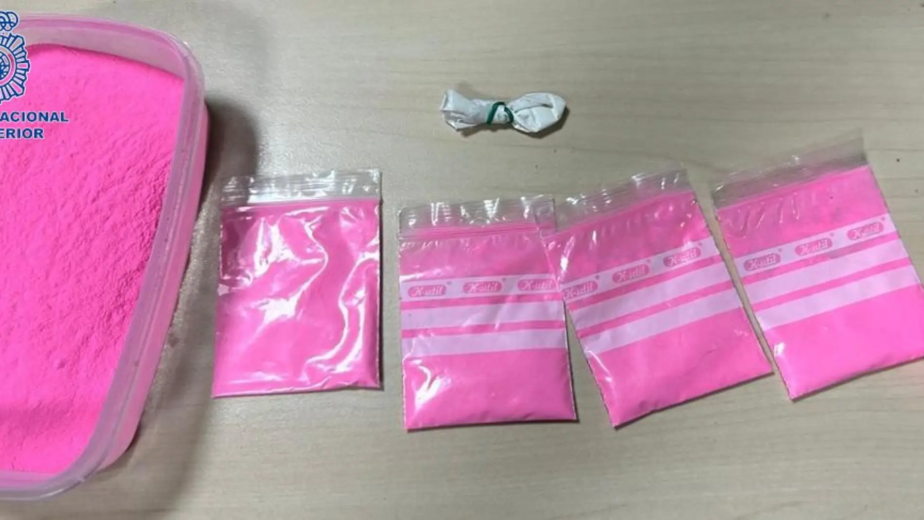 Imagen de archivo de cocaína rosa o 'tusi'
