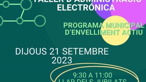 Sesión sobre administración electrónica del Programa de Envejecimiento Activo de Benavites