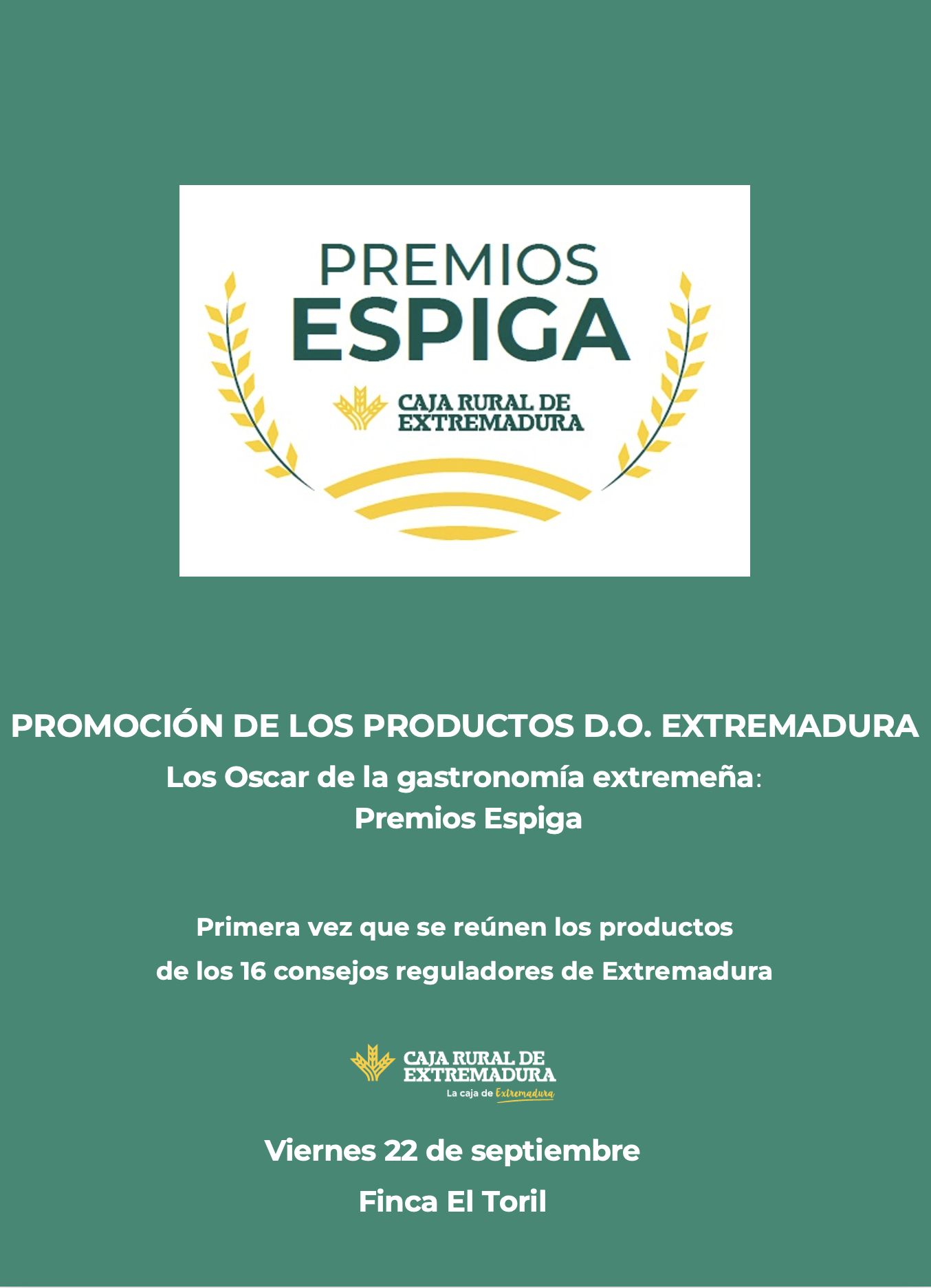 Caja Rural de Extremadura promociona en un evento este viernes los productos DOP e IGP de Extremadura Caja Rural de Extremadura promociona en un evento este viernes los productos DOP e IGP de Extremadura