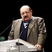 Imagen de archivo de Umberto Eco durante un acto Imagen de archivo de Umberto Eco durante un acto