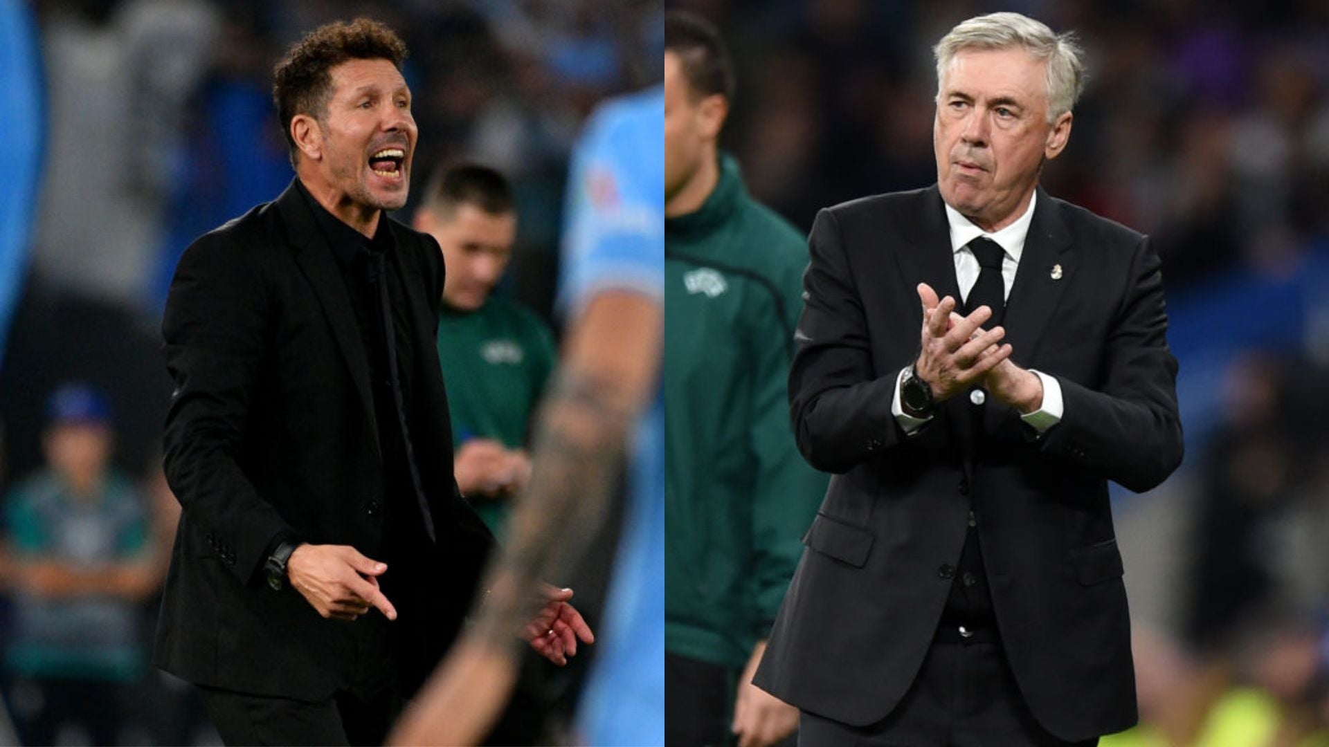 Alineaciones de Atlético y Real Madrid en el derbi Alineaciones de Atlético y Real Madrid en el derbi