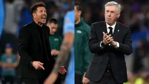 Simeone y Ancelotti Simeone y Ancelotti