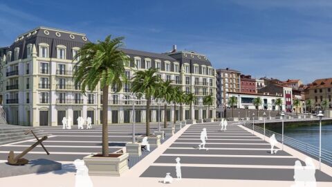 Infograf&iacute;a del futuro Hotel de 5* en Cimadevilla