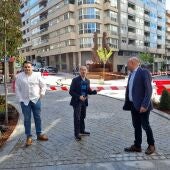 O alcalde inagura as obras das calles Valle Inclán, Ramón Cabanillas e Bedoya