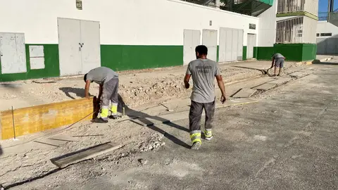 El Elche sigue de obras en el estadio Martínez Valero El Elche sigue de obras en el estadio Martínez Valero
