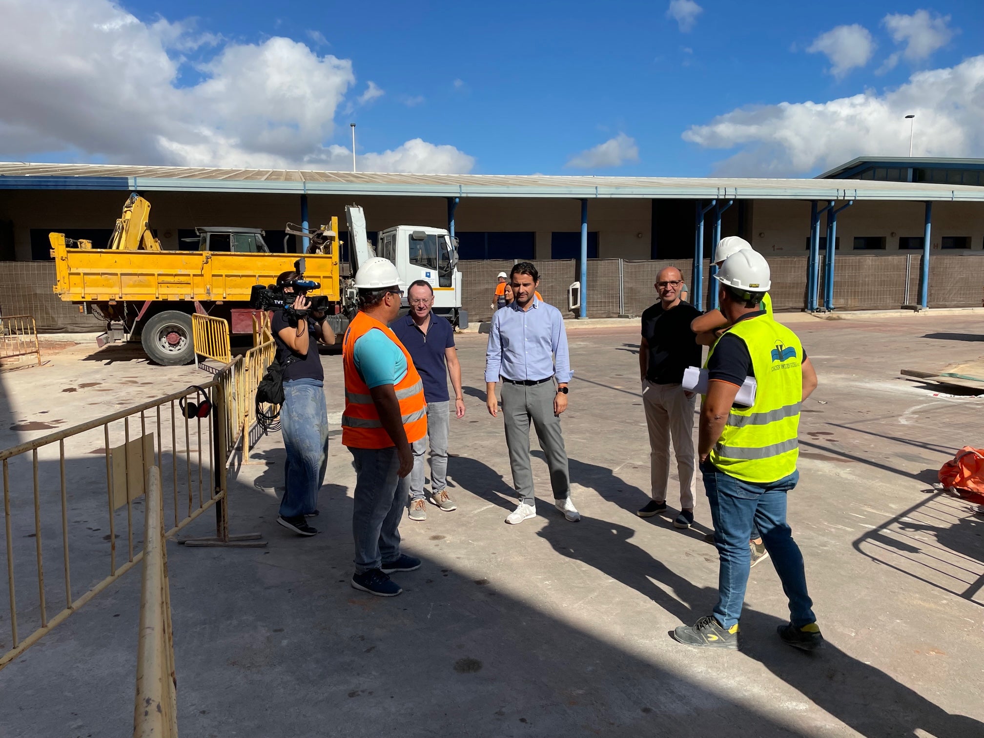 Las obras del Ies Libertas para la reparación estructural van a buen ritmo Las obras del Ies Libertas para la reparación estructural van a buen ritmo