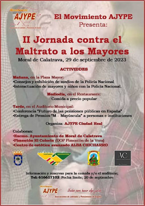 Moral de Calatrava acoge la II Jornada contra el Maltrato al Mayor Moral de Calatrava acoge la II Jornada contra el Maltrato al Mayor