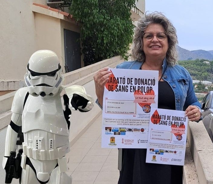 Polop organiza un maratón de donación de sangre con presencia de una legión de Star Wars Polop organiza un maratón de donación de sangre con presencia de una legión de Star Wars