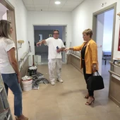 Instantes de la visita a la Residencia de Ancianos de Rota Instantes de la visita a la Residencia de Ancianos de Rota