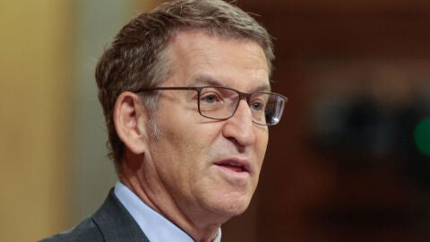 El candidato a la presidencia del Gobierno y l&iacute;der del PP, Alberto N&uacute;&ntilde;ez Feij&oacute;o