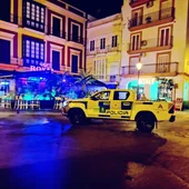 Una patrulla de la Policía Local en el centro de El Puerto Una patrulla de la Policía Local en el centro de El Puerto