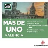 Más de Uno Valencia en directo desde el Ajuntament de València