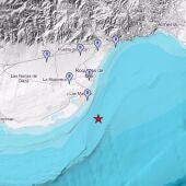 Registrado un terremoto de magnitud 2,4 en Roquetas de Mar