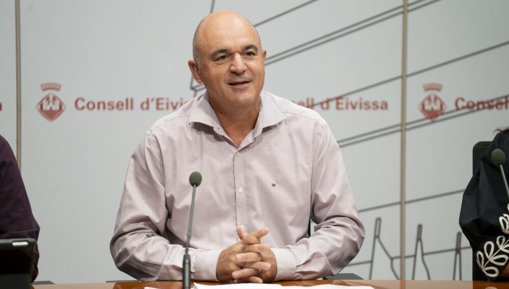 Vicent Marí durante la presentación de sus 100 primeros días de su segunda legislatura