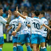 Gol del Málaga en La Rosaleda Gol del Málaga en La Rosaleda