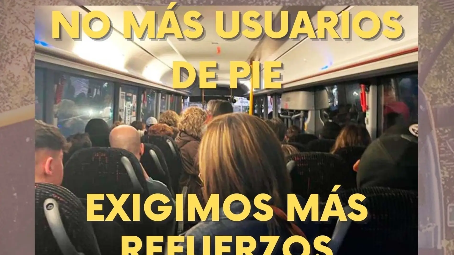 Nuevos carteles denuncian el estado del servicio del autobús entre El Camp de Morvedre y València