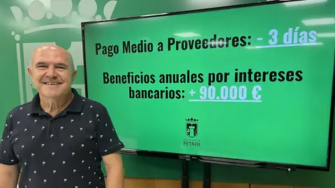 Ramón Poveda, concejal de Hacienda en el Ayuntamiento de Petrer. Ramón Poveda, concejal de Hacienda en el Ayuntamiento de Petrer.