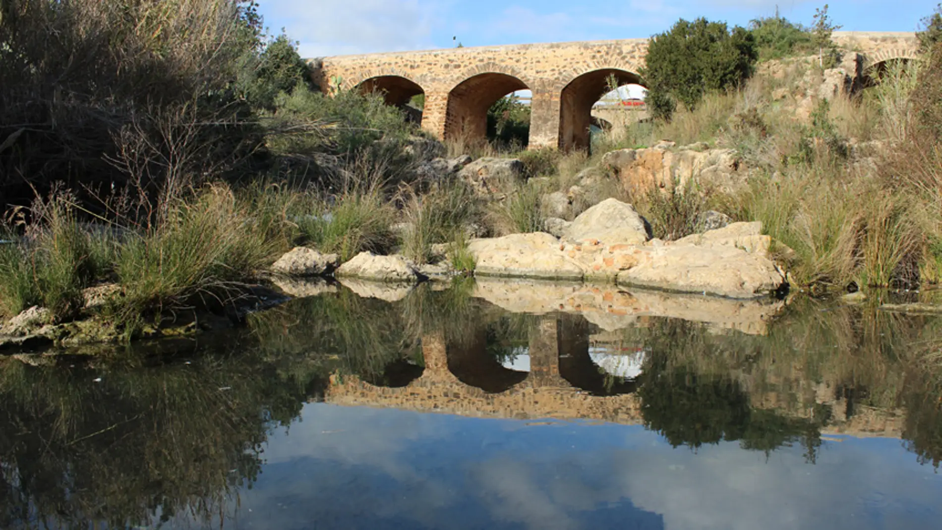 El Ayuntamiento de Santa Eulària des Riu comienza los trabajos de limpieza del único río de Ibiza