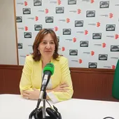 Blanca Fernández durante al entrevista en Onda Cero Blanca Fernández durante al entrevista en Onda Cero