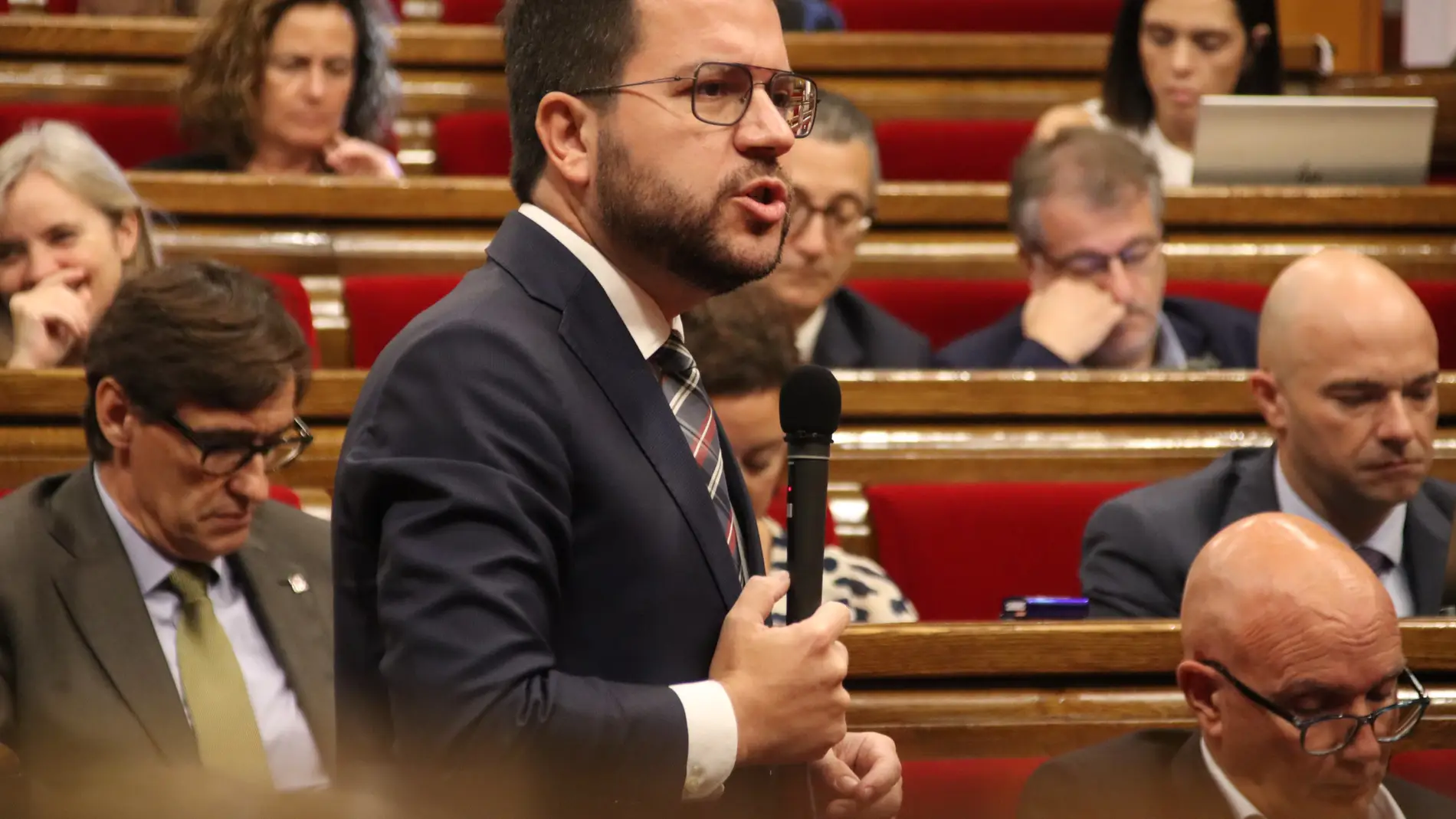 Pere Aragonès, en la sessió de control al Govern