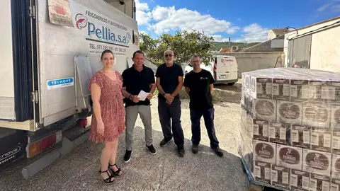 Noelia Boned de Vibra Hotels, Rafael Angulo de Pellia y Alberto Vargas de Cáritas Noelia Boned de Vibra Hotels, Rafael Angulo de Pellia y Alberto Vargas de Cáritas