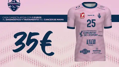 Colabora en la lucha contra el cáncer de mama con Conqueridor y consigue tu camiseta desde 35€ Colabora en la lucha contra el cáncer de mama con Conqueridor y consigue tu camiseta desde 35€