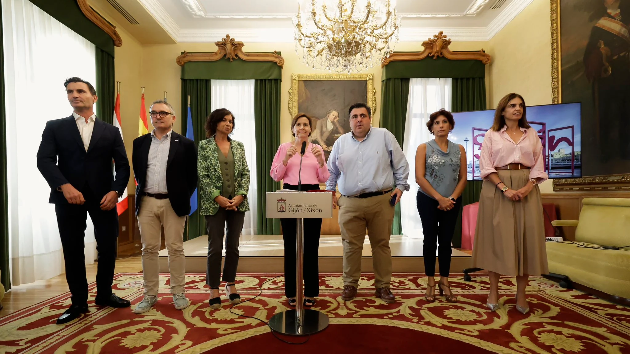 Comparecencia de la alcaldesa de Gijón, Carmen Moriyón Comparecencia de la alcaldesa de Gijón, Carmen Moriyón