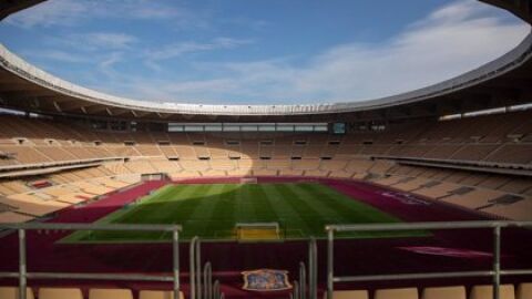 Vista panorámica del interior del estadio de la Cartuja.