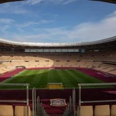 Vista panorámica del interior del estadio de la Cartuja. Vista panorámica del interior del estadio de la Cartuja.