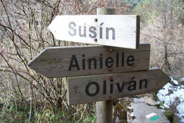 Vuelve la Senda Amarilla entre las localidades oscenses Oliván y Ainielle Vuelve la Senda Amarilla entre las localidades oscenses Oliván y Ainielle
